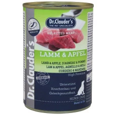 Вологий корм для собак Dr.Clauder's Selected Meat Lamb & Apple ягня та яблуко 800 г 32260800