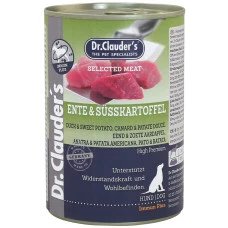 Вологий корм для собак Dr.Clauder's Selected Meat Duck & Sweet Potato з качкою та солодкою картоплею 400 г 32341000
