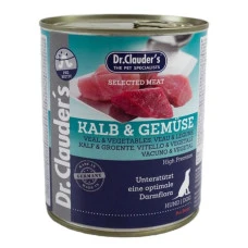 Вологий корм для собак Dr.Clauder's Selected Meat Veal & Vegetables телятина та овочі 800 г 32270800