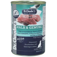 Вологий корм для собак Dr.Clauder's Selected Meat Veal & Vegetables телятина та овочі 400 г 32270400