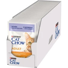 Влажный корм для котов Cat Chow Adult с ягненком и зеленой фасолью 85 г x 26 12531479