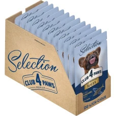 Вологий корм для собак малих порід Club 4 Paws Selection з качкою та індичкою в соусі 85 г x 12 B5530501