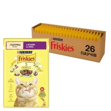 Влажный корм для взрослых котов Friskies с ягненком в подливе 85 г x 26 12554749