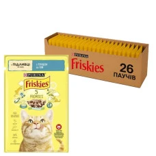 Влажный корм для взрослых котов Friskies с тунецем в подливе 85 г x 26 12554769