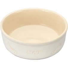 Миска для котів Nobby Cat керамічна бежева Ø 13,5х5 см 240 мл 73381