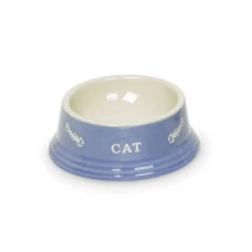 Миска для котів Nobby Cat керамічна бежево-блакитна Ø 14х4,8 см 140 мл 73377