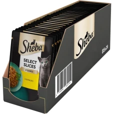 Вологий корм для котів Sheba з куркою у соусі 85 г x 28 460585