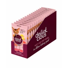 Жидкое лакомство для котов Delickcious с курицей и ананасом 60 г x 18 D6251102
