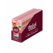 Рідкі ласощі для котів Delickcious з тунцем та алоє 60 г x 18 D6251104