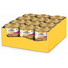 Влажный корм для котов Gourmet Gold с уткою и индейкой в подливе 85 г x 24 12592068