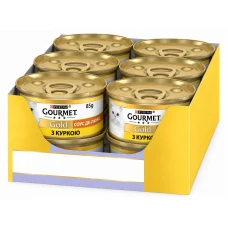 Влажный корм для котов Gourmet Gold Соус Де-люкс с курицей 85 г x 12 12592689