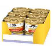 Влажный корм для котов Gourmet Gold Соус Де-люкс с говядиной 85 г x 12 12530870