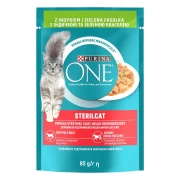 Влажный корм для котов Purina One Sterilcat с индейкой и бобами 85 г 12500565