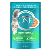 Влажный корм для котов Purina One Indoor с тунцом и бобами 85 г 12500564
