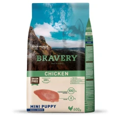 Сухий корм для цуценят малих порід Bravery Chicken Mini Puppy з куркою 600 г 04PE000600.0001.0032