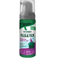 Пена для котов Vet's Best Flea & Tick Waterless Bath for Cats от насекомых с ароматом хлопка и специй 150 мл vb00135