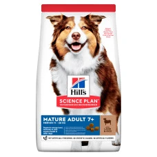 Сухий корм для собак середніх порід старше 7 років Hills Science Plan Medium Mature Adult 7+ Lamb & Rice з ягням та рисом 14 кг 604379