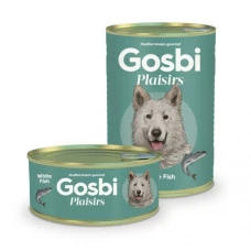 Вологий корм для собак Gosbi Plaisirs White Fish біла риба 185 г