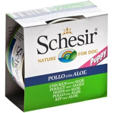 Вологий корм для цуценят Schesir Chicken Aloe Puppy курка з алое 150 г 712639