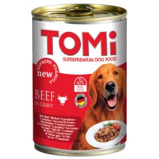 Влажный корм для собак TOMI Beef с говядиной 400 г 001585