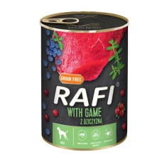 Влажный корм для собак Dolina Noteci Rafi с дичью, голубикой и клюквой 800 г DN262-305002