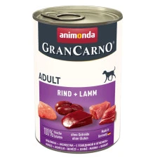 Вологий корм для собак Animonda GranCarno Adult Beef + Lamb з яловичиною та ягнятим 400 г 82733