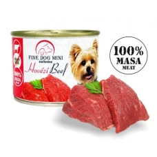 Влажный корм для собак Fine Dog Mini Beef с говядиной 200 г 337