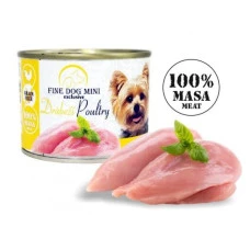 Влажный корм для собак Fine Dog Mini Poultry с птицей 200 г 338