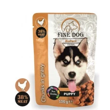 Влажный корм для щенков Fine Dog Puppy Chicken In Gravy курица в соусе 100 г 8032