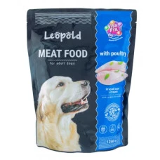 Вологий корм для собак Леопольд Meat Food With Poultry із птицею 1.25 кг