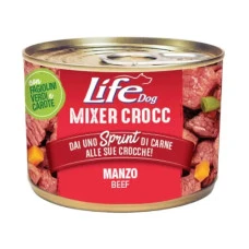 Вологий корм для собак LifeDog Mixer Crocc Manzo з яловичиною 150 г 24036