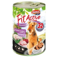 Вологий корм для собак Panzi FitActive з гусем, кроликом та яблуком 415 г