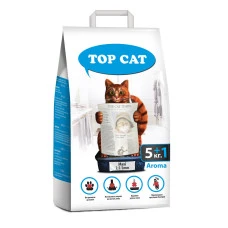 Наповнювач для котячого туалету Top Cat Maxi бентонітовий з ароматом лаванди 2.5-5 мм 5+1 кг 0019