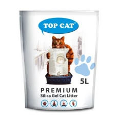 Наповнювач для котячого туалету Top Cat Premium силікагелевий 5 л 480101