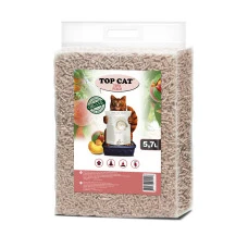 Наповнювач для котячого туалету Top Cat Tofu Peach соєвий тофу з ароматом персика 5.7 л 0217