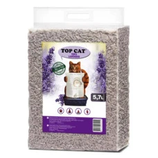 Наповнювач для котячого туалету Top Cat Tofu Lavander соєвий тофу з ароматом лаванди 5.7 л 0224