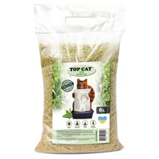 Наповнювач для котячого туалету Top Cat Tofu соєвий тофу з ароматом зеленого чаю 6 л TCT 80507