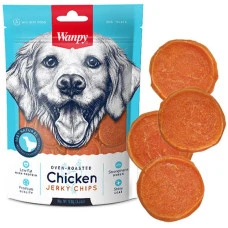 Лакомство для собак Wanpy Chicken Jerky Chips чипсы из вяленой курицы 100 г CB-02H