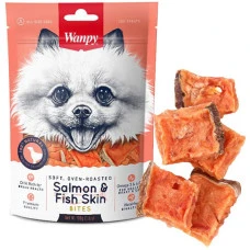 Лакомство для собак Wanpy Salmon Fish Skin Bites филе лосося 100 г FA-31