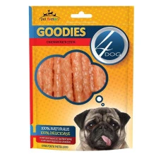 Лакомство для собак 4Dog GOODIES палочки с курицей и рисом для собак 100 г 207897