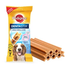 Лакомство для чистки зубов для собак средних пород Pedigree Denta Stix 7 шт 10-25 кг 180 гр 6543