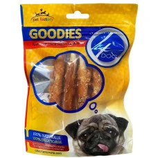 Лакомство для собак 4Dog GOODIES роллы из сырой кожи с курицей 100 г 5949060207811