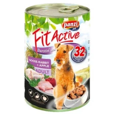 Вологий корм для собак Panzi FitActive c гусем, кроликом та яблуком 1.24 кг