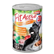 Вологий корм для собак Panzi FitActive м'ясний мікс 1.24 кг