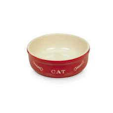 Миска для котів Nobby Cat керамічна червона Ø 13.5x5 см 240 мл 73350