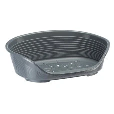 Пластиковий лежак для собак та котів Ferplast Siesta Deluxe 6 сірий 70.5х52х23.5 см 70206947
