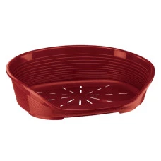 Пластиковый лежак для собак и котов Ferplast Siesta Deluxe 8 бордовый 82х59.5х25 см 70208929