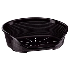 Пластиковий лежак для собак та котів Ferplast Siesta Deluxe 10 чорний 93.5х68х28.5 см 70210917