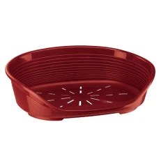 Пластиковый лежак для собак и котов Ferplast Siesta Deluxe 10 бордовый 93.5х68х28.5 см 70210929
