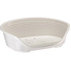 Пластиковый лежак для собак и котов Ferplast Siesta Deluxe 2 белый 49х36х17.5 см 70202911